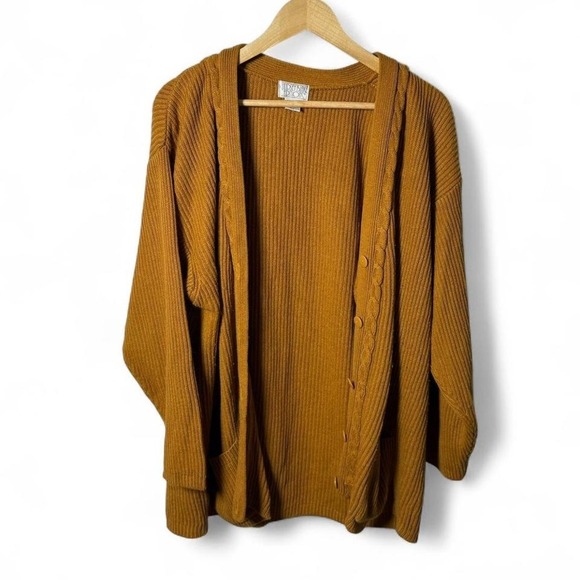 American Vintage Sweaters - Lindsey Blake Editions Vintage Cardigan Sweater Women's 18/38 XL Mustard